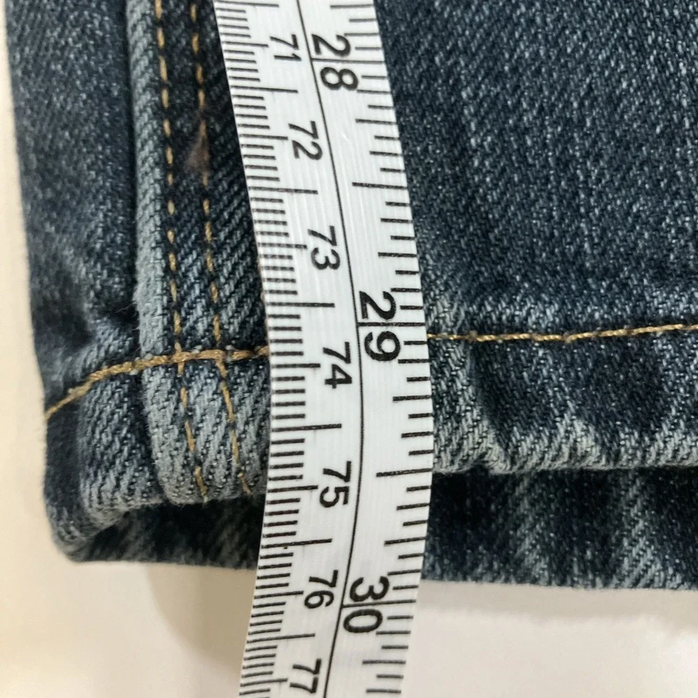 Carhartt Relaxed Fit Jeans Mens 40x30 Blue Straight Leg Workwear BD1483